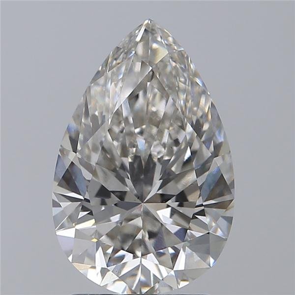 2.08ct H VS1 Rare Carat Ideal Cut Pear Lab Grown Diamond