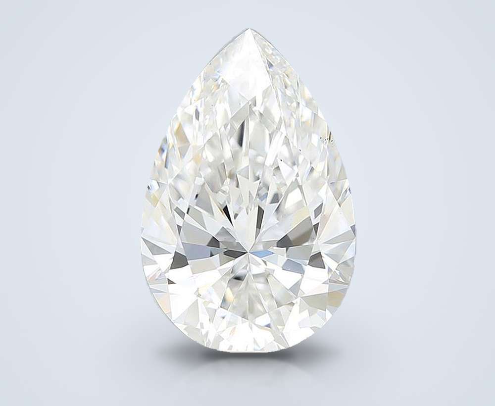 7.60 Carat Pear Lab Diamond