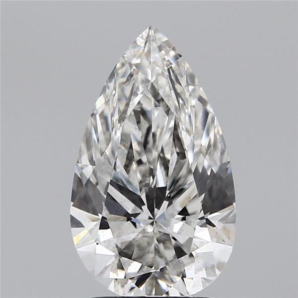 2.09ct H VS2 Rare Carat Ideal Cut Pear Lab Grown Diamond