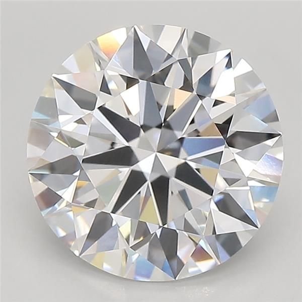 3.32ct D VVS2 Rare Carat Ideal Cut Round Lab Grown Diamond