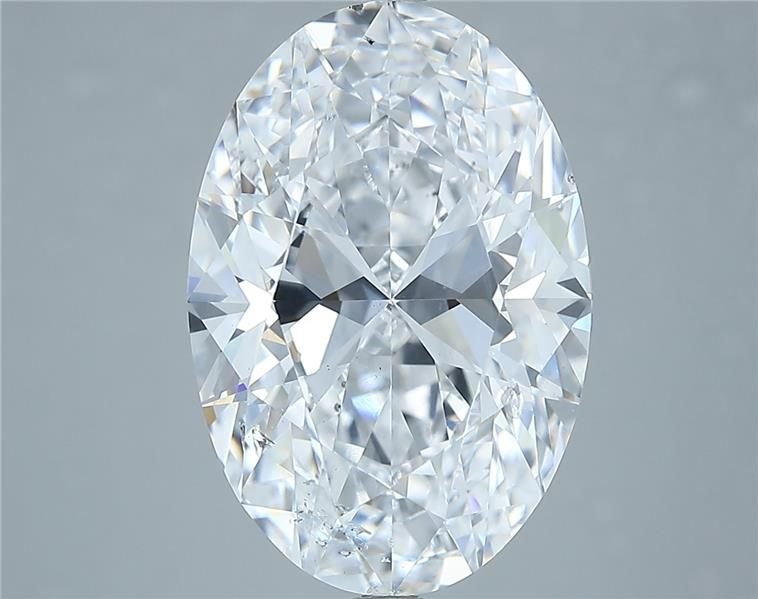 7.00ct D SI2 Rare Carat Ideal Cut Oval Diamond
