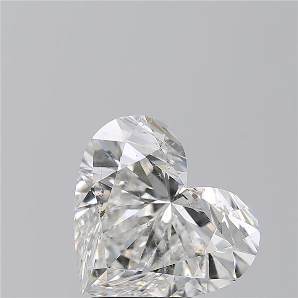 3.21ct F SI2 Rare Carat Ideal Cut Heart Diamond