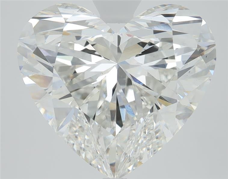 5.09ct F VS2 Rare Carat Ideal Cut Heart Lab Grown Diamond