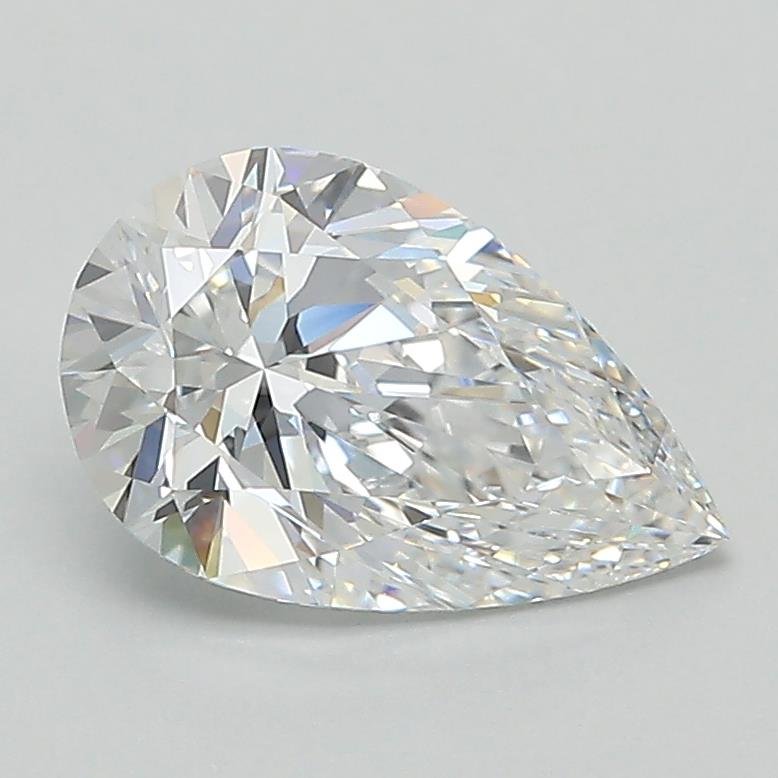 1.38ct D VS1 Rare Carat Ideal Cut Pear Lab Grown Diamond