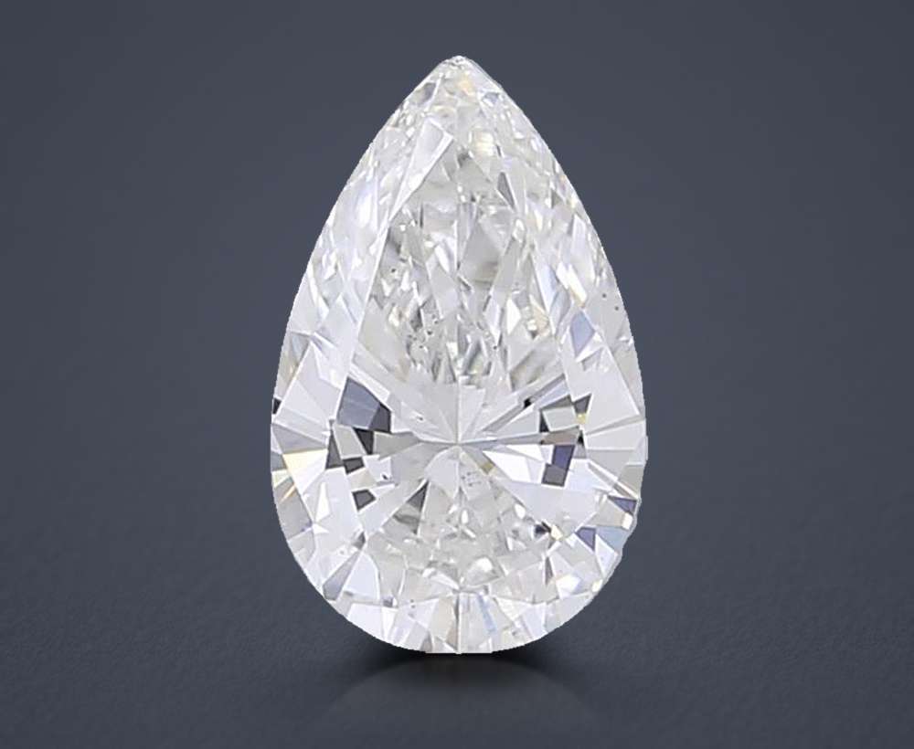 0.57 Carat Pear Lab Diamond