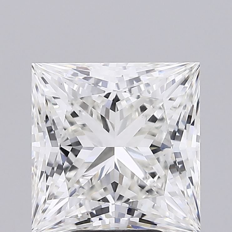 5.11ct G VS1 Rare Carat Ideal Cut Princess Lab Grown Diamond