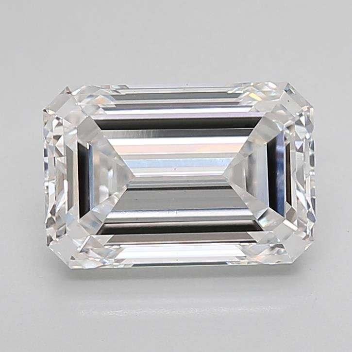2.58ct D VS2 Rare Carat Ideal Cut Emerald Lab Grown Diamond