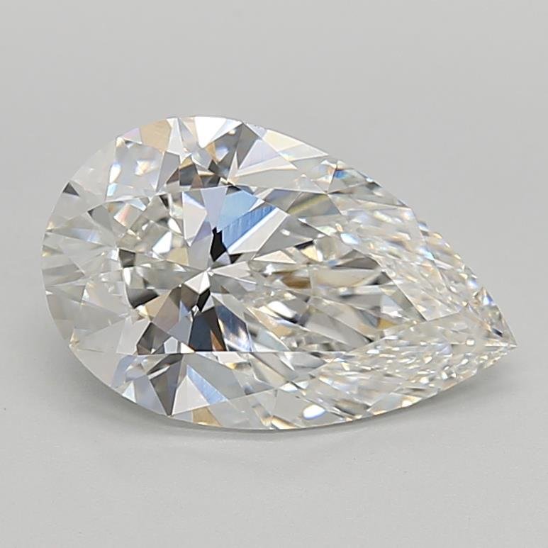 2.90ct F VVS2 Rare Carat Ideal Cut Pear Lab Grown Diamond