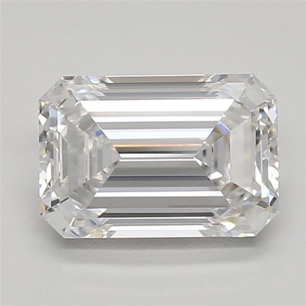 1.54ct D VVS1 Rare Carat Ideal Cut Emerald Lab Grown Diamond