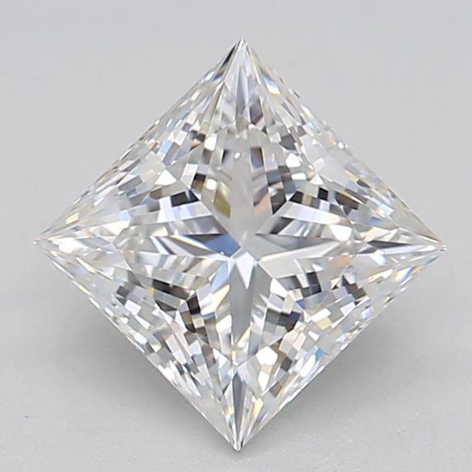 1.09ct F VS1 Rare Carat Ideal Cut Princess Lab Grown Diamond