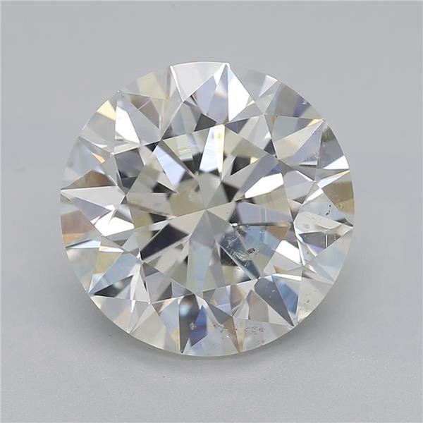 3.00ct J SI2 Rare Carat Ideal Cut Round Diamond