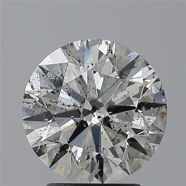 2.51ct I SI2 Rare Carat Ideal Cut Round Diamond