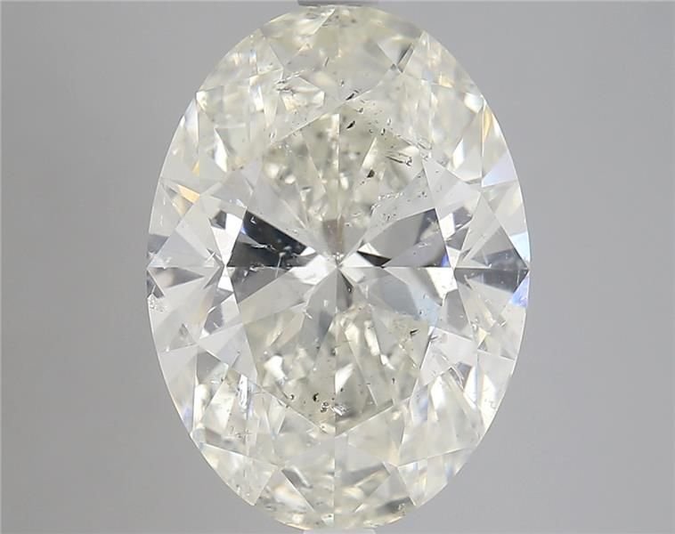 5.05ct J SI2 Rare Carat Ideal Cut Oval Diamond