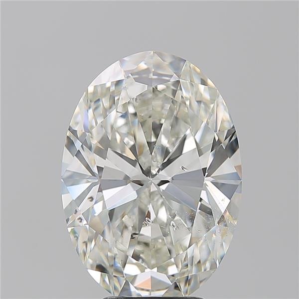 5.03ct I SI2 Rare Carat Ideal Cut Oval Diamond