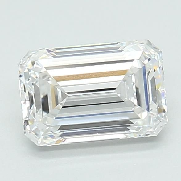 1.11ct D VVS2 Rare Carat Ideal Cut Emerald Lab Grown Diamond