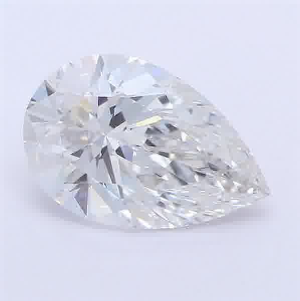 0.90ct F VVS2 Very Good Cut Pear Lab Grown Diamond