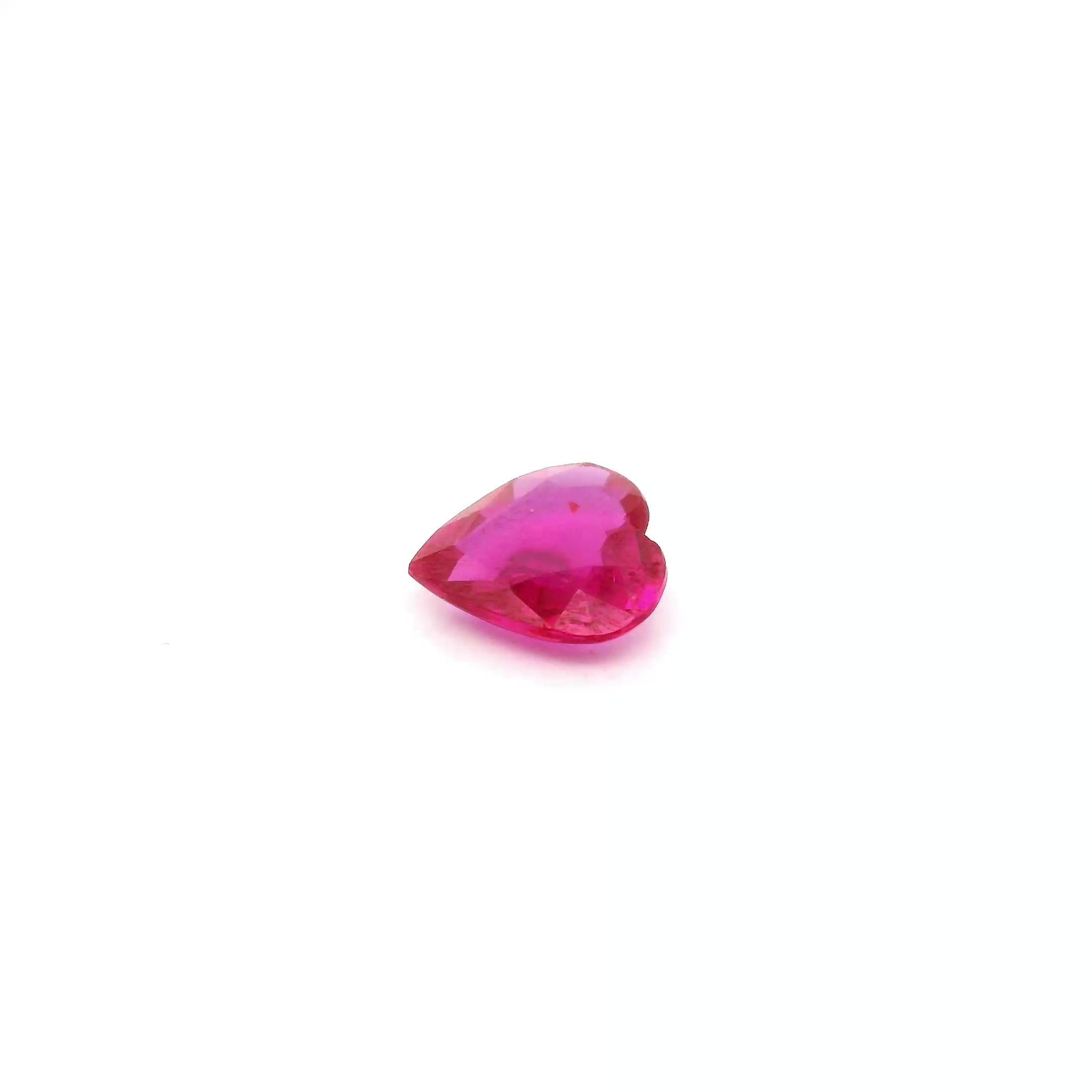0.60 Carat Red Heart Ruby