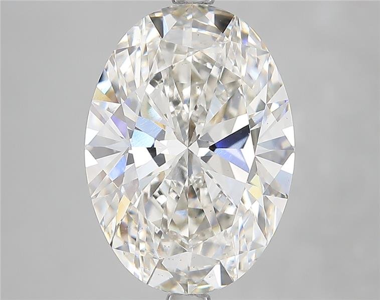 5.18ct H VS2 Rare Carat Ideal Cut Oval Lab Grown Diamond