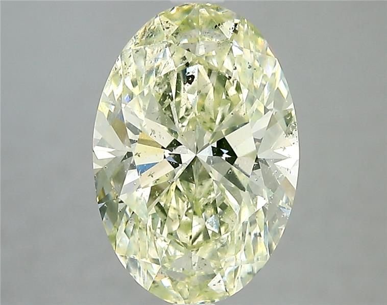 3.01ct K SI2 Rare Carat Ideal Cut Oval Diamond