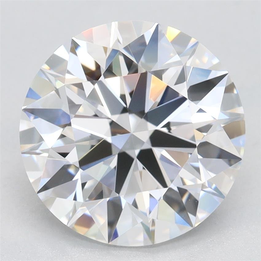 3.22ct D VVS2 Rare Carat Ideal Cut Round Lab Grown Diamond