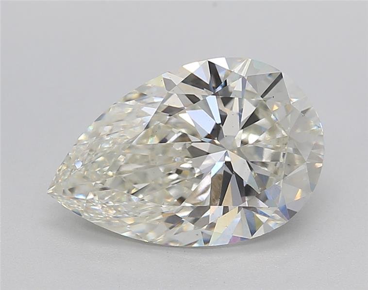 2.63ct H VS2 Rare Carat Ideal Cut Pear Lab Grown Diamond