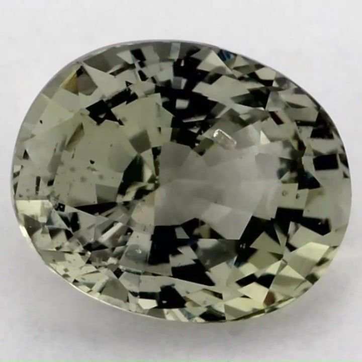 2.15 Carat Green Oval Sapphire