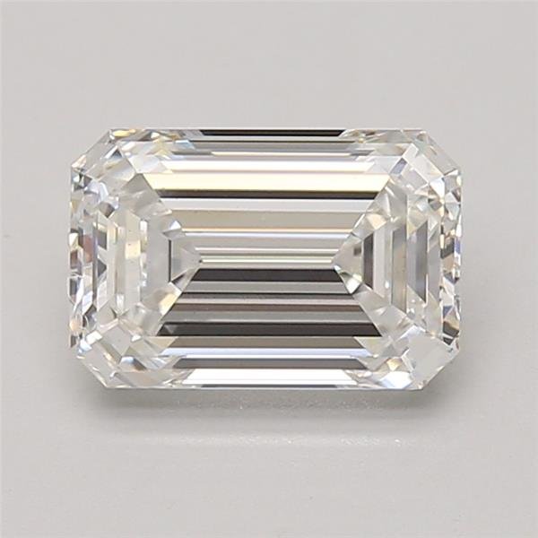 2.04ct F VS1 Excellent Cut Emerald Lab Grown Diamond