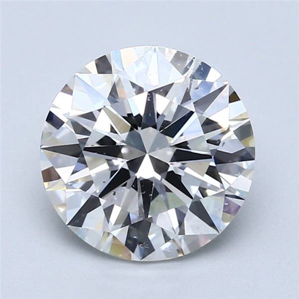 2.01ct F SI1 Rare Carat Ideal Cut Round Diamond