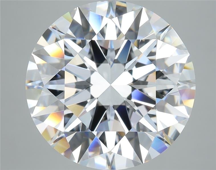 6.06ct D VVS1 Rare Carat Ideal Cut Round Diamond