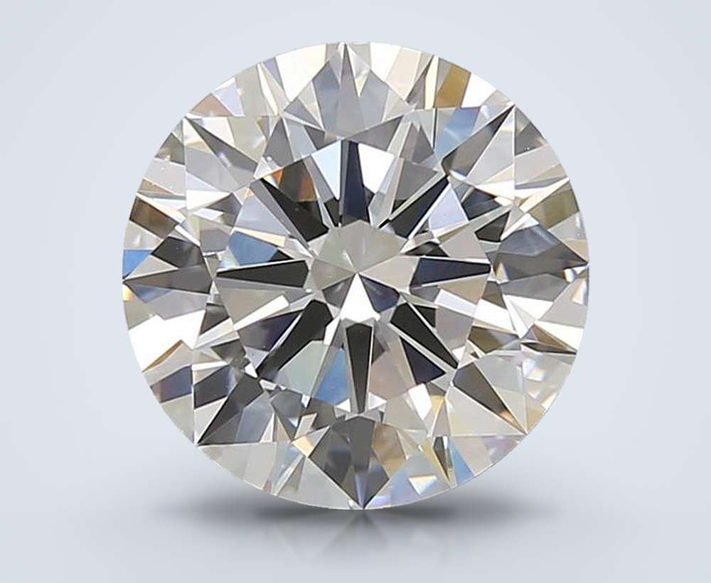 4.09 Carat Round Lab Diamond