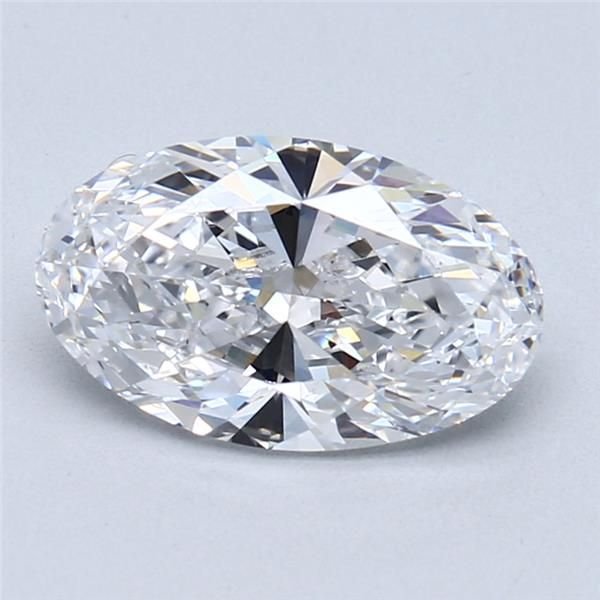 1.72ct D SI1 Rare Carat Ideal Cut Oval Diamond