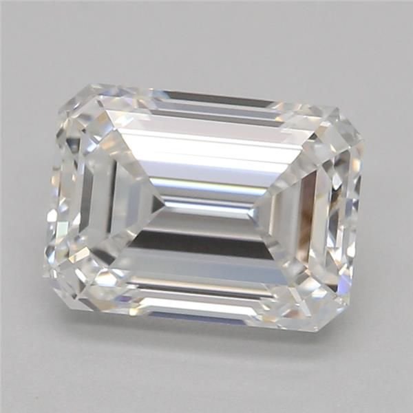 1.08ct D VVS2 Rare Carat Ideal Cut Emerald Lab Grown Diamond