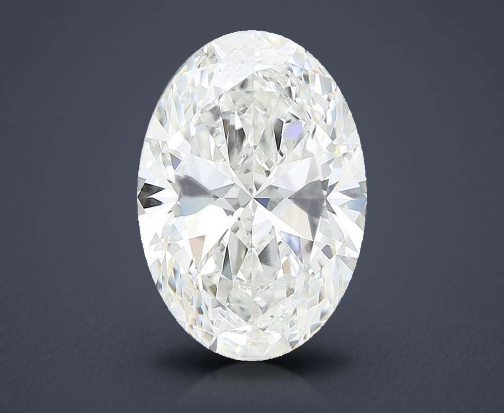 6.91 Carat Oval Lab Diamond