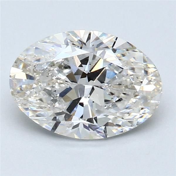 2.00ct F SI1 Rare Carat Ideal Cut Oval Diamond