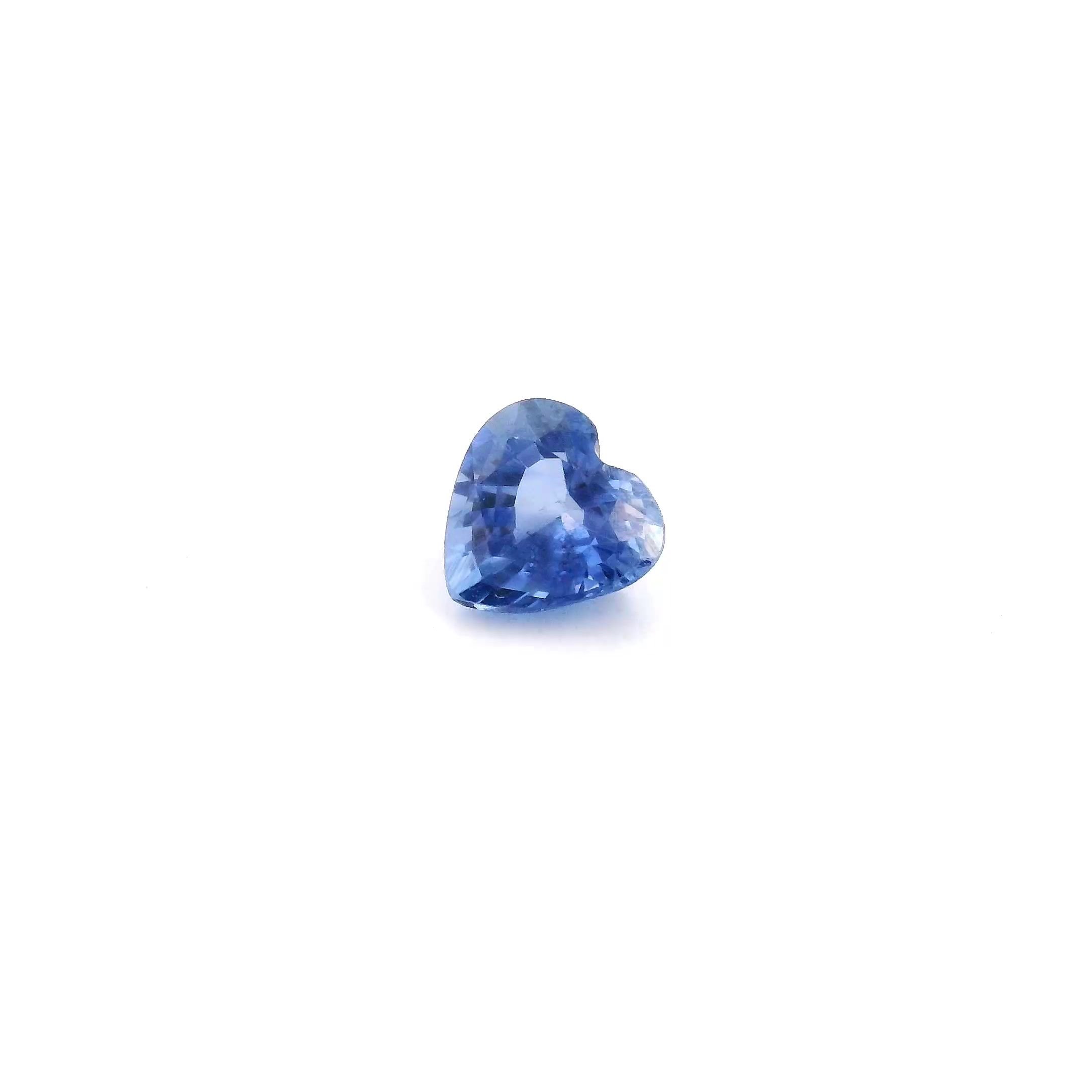 0.60 Carat Blue Heart Sapphire