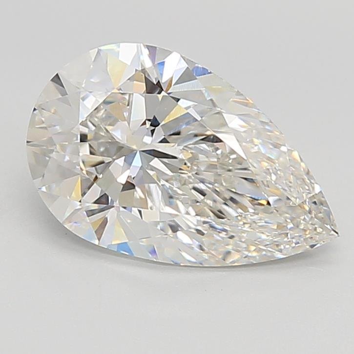 2.89ct F VVS2 Rare Carat Ideal Cut Pear Lab Grown Diamond
