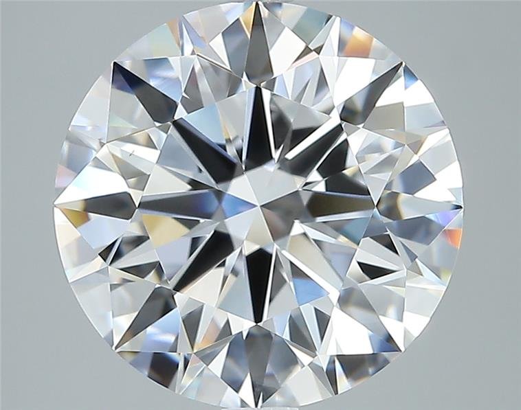 5.08ct D VS2 Rare Carat Ideal Cut Round Diamond