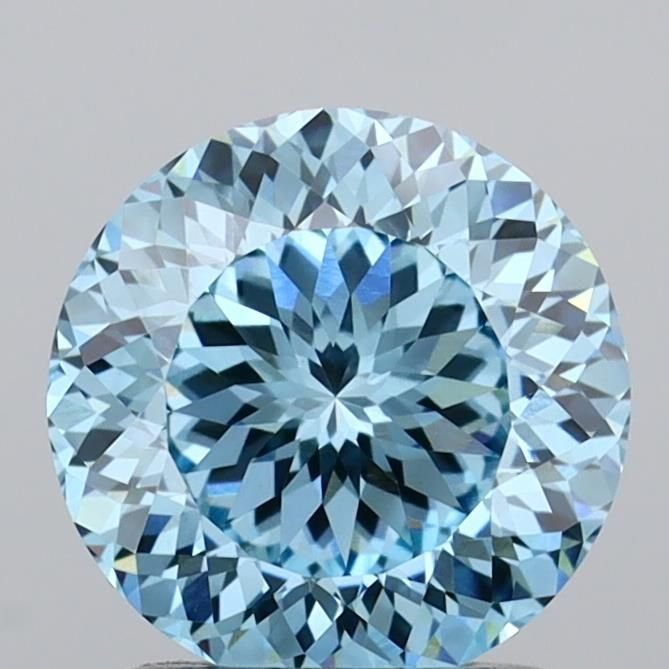 1.51 Ct. Fancy Intense Blue Round Lab Diamond