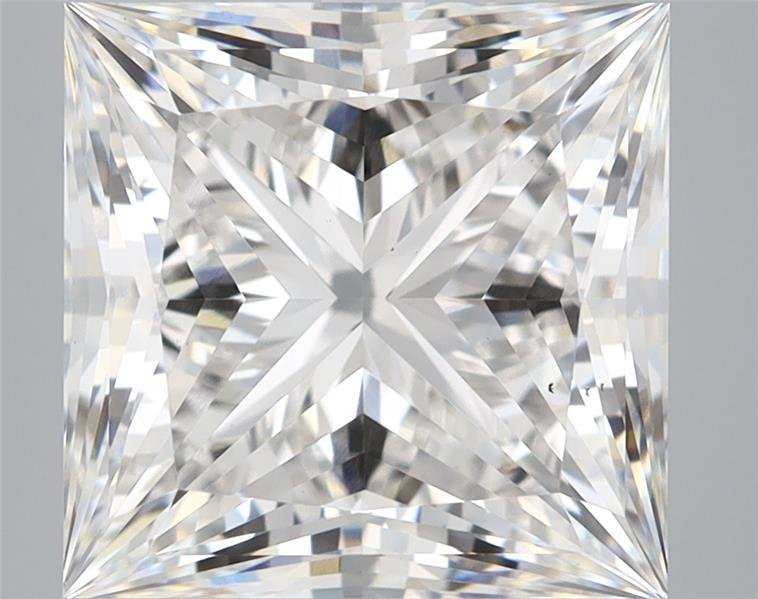 6.23ct F VS1 Rare Carat Ideal Cut Princess Lab Grown Diamond