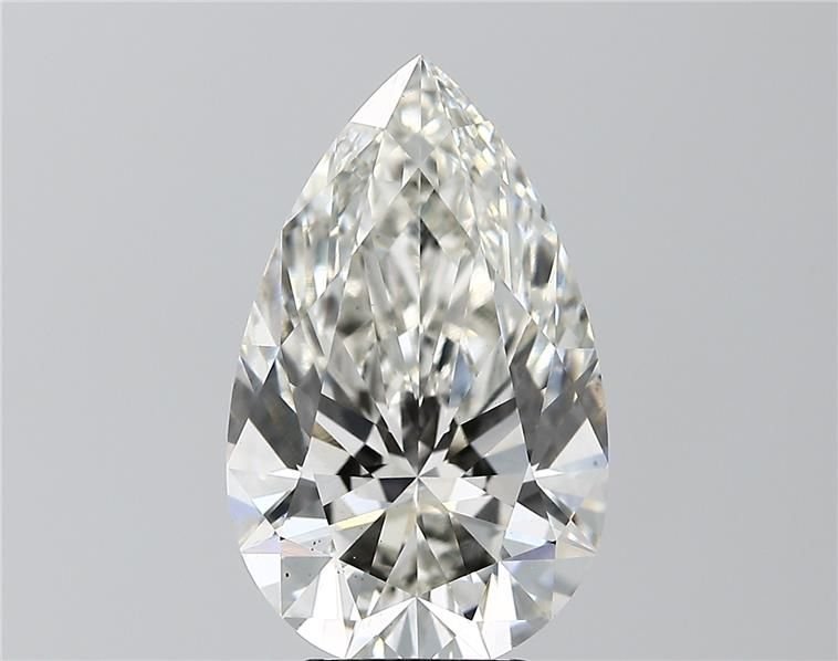 5.36ct H VS2 Rare Carat Ideal Cut Pear Lab Grown Diamond