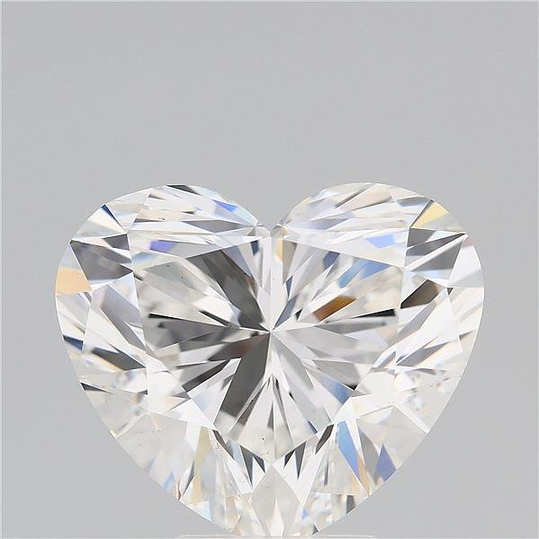 5.57ct F VS1 Rare Carat Ideal Cut Heart Lab Grown Diamond