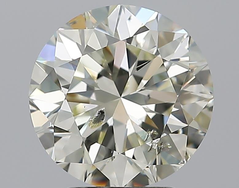 3.01ct K SI2 Excellent Cut Round Diamond