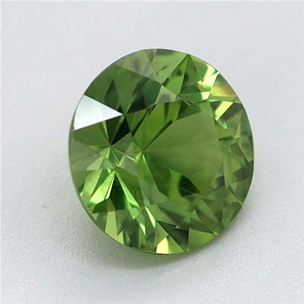 0.67 Carat Green Round Sapphire