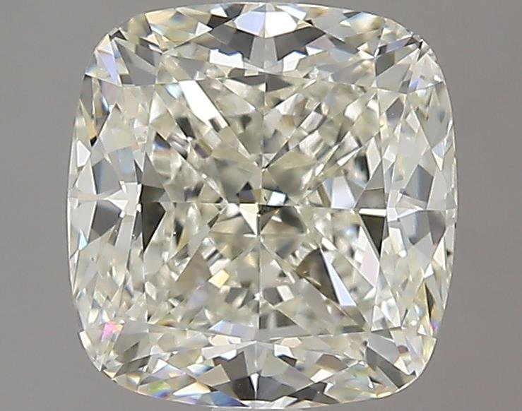 3.01ct K VS2 Rare Carat Ideal Cut Cushion Diamond