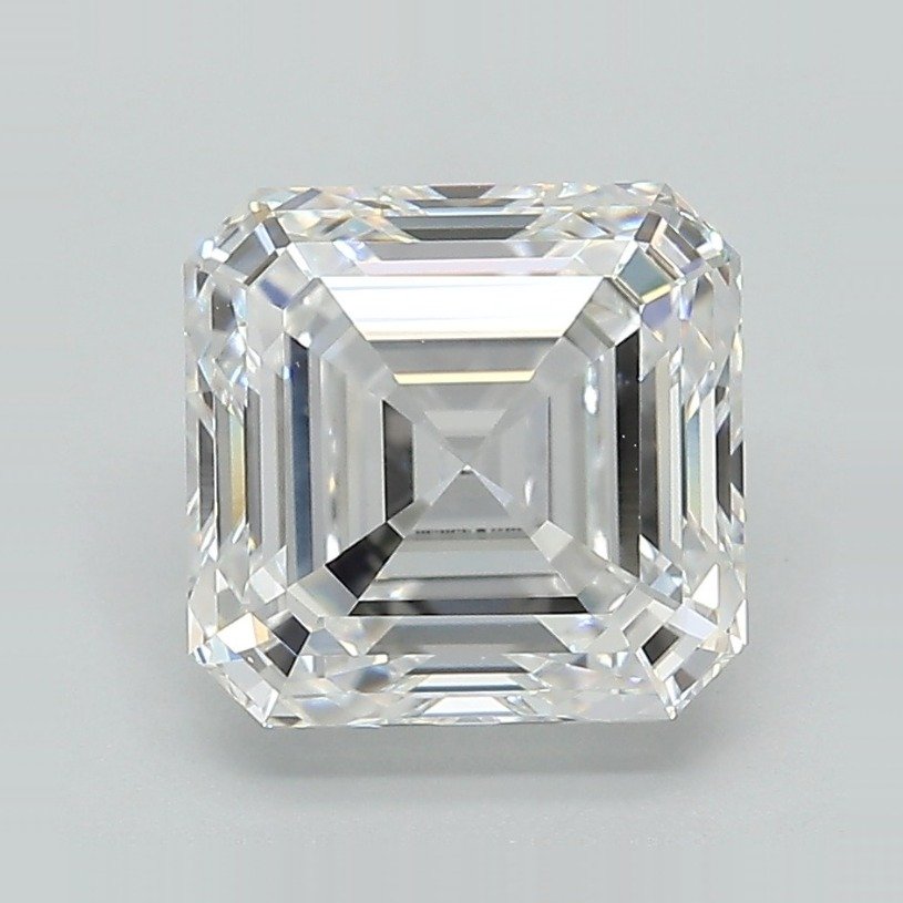 3.12ct D VVS2 Rare Carat Ideal Cut Asscher Lab Grown Diamond