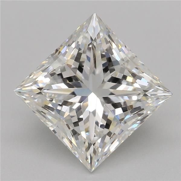 2.54ct F VVS2 Rare Carat Ideal Cut Princess Lab Grown Diamond