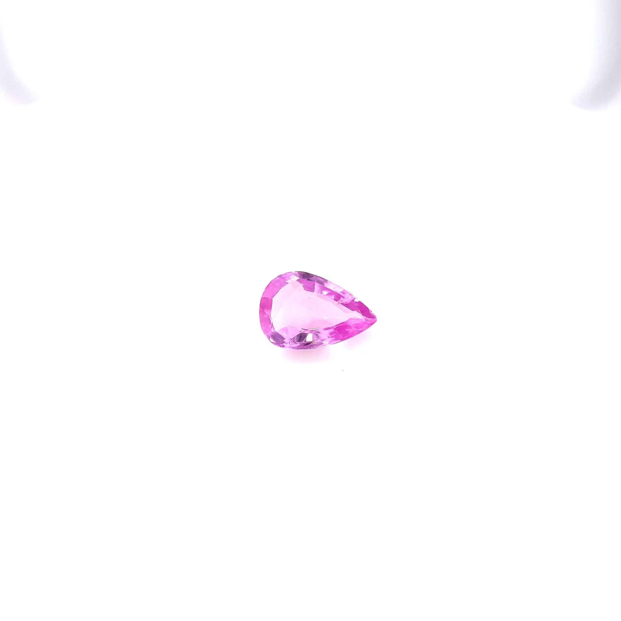 0.50 Carat Pink Pear Sapphire