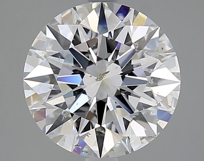 3.02ct E SI2 Rare Carat Ideal Cut Round Diamond