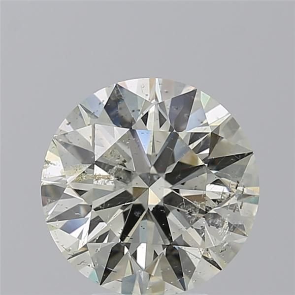 4.01ct K SI2 Rare Carat Ideal Cut Round Diamond
