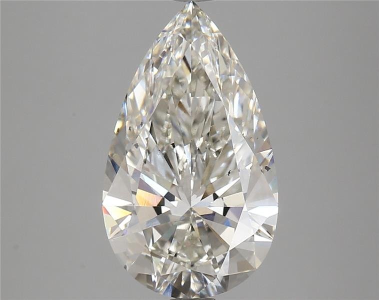 4.04ct H SI1 Rare Carat Ideal Cut Pear Lab Grown Diamond